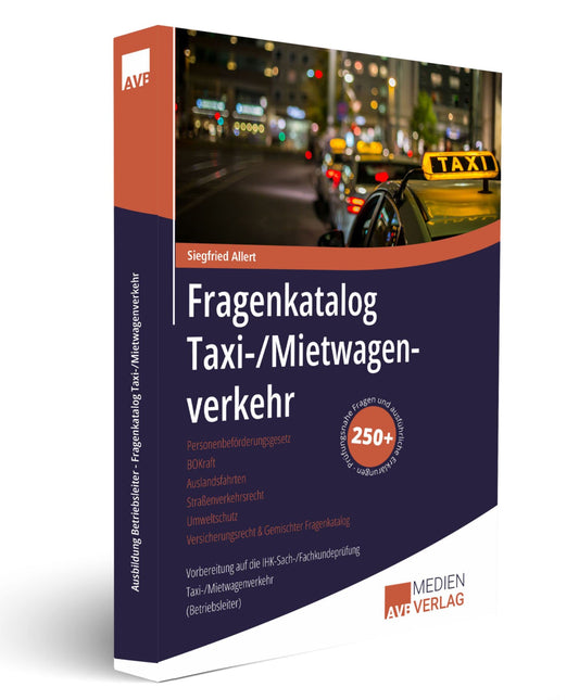 Ausbildung Betriebsleiter I Fragenkatalog Taxi-/Mietwagenverkehr